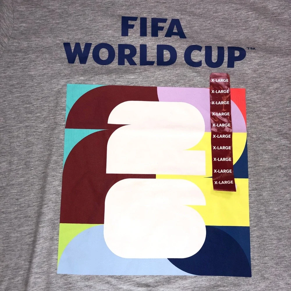 FIFA World Cup 2026 Canada Mexico USA Host Cities T-Shirt Gray XL New